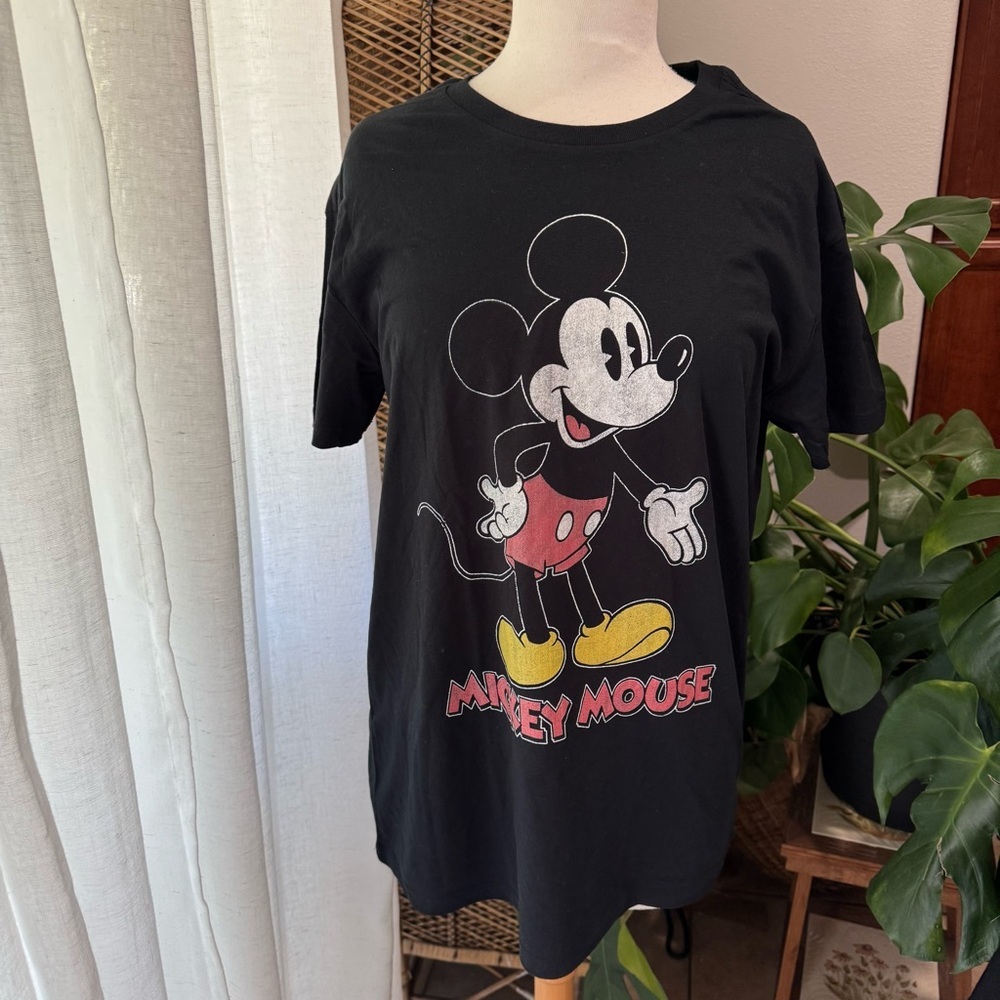 Mickey‎ Mouse Black Kids T-Shirt